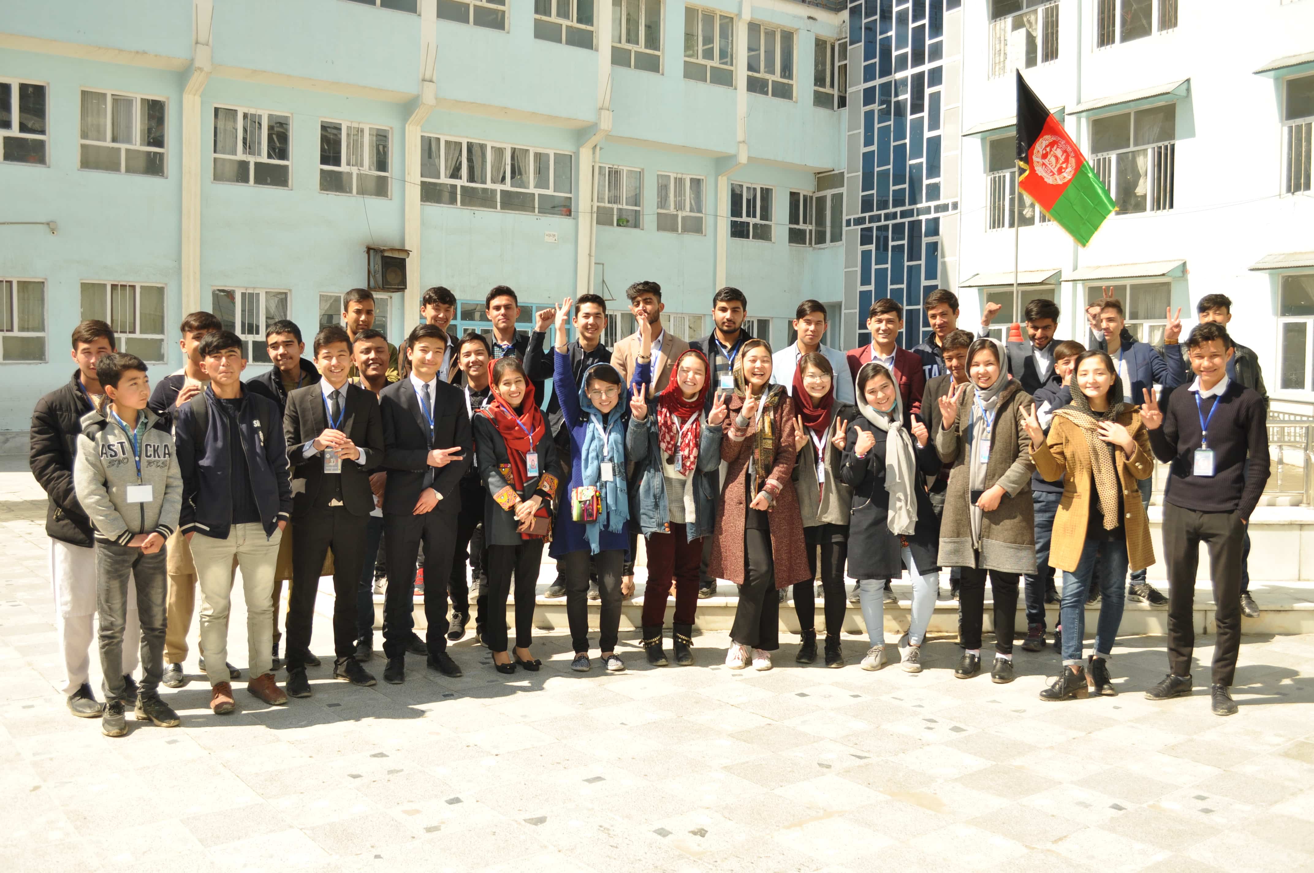 Students and young people supported by Change Makers of the World